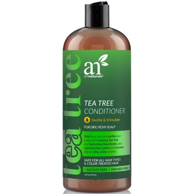 artnaturals Tea Tree Conditioner 16 Fl Oz - Sulfate Free - Made w 100 Pure Natural Therapeutic Grade Tea Tree Essential Oil - For Dandruff, Sensitive, Itchy, Dry scalp - For Men Women