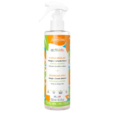 Activilong Actikids Detangling Spray - Effortless Tangle-Free Hair with Gentle Care! - Enriched with Organic Sweet Almond Oil and Mango Butter - No More Knots, No More Tears! - 250 ml.
