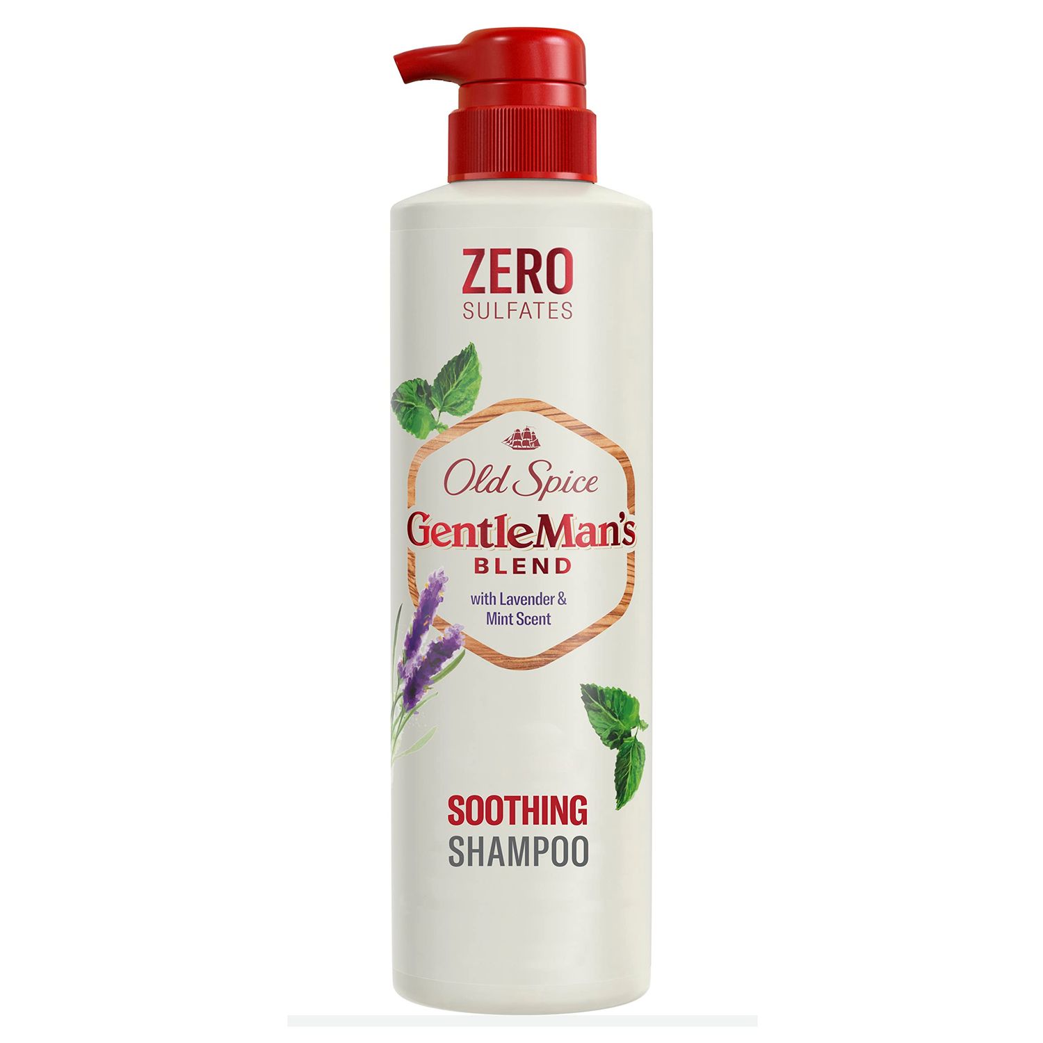 Old Spice Caseeto Gentleman s Blend Soothing Men&#39;s Shampoo with Lavender Mint Scent, 14.8oz 440mL Red,White,Green 1