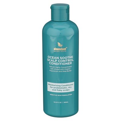 Abundant Natural Health Ocean Soothe Scalp Control Conditioner with Highly Concentrated Magnesium Salt Infused with Shea Butter and Eucalyptus Oil to Moisturize Scalp and Nourish Hair Follicles, 300mL