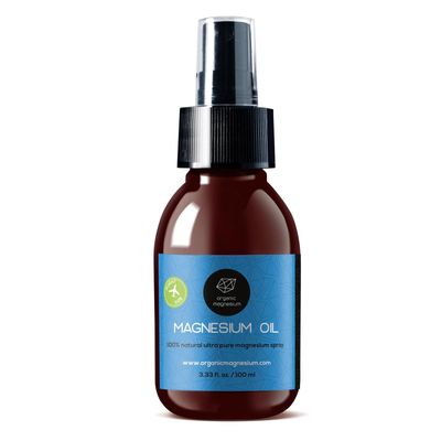 Organic Magnesium Magnesium Spray Oil - 100 Pure Topical Magnesium Chloride for Leg Cramps from Ancient Zechstein Seabed Perfect for Sports, Relaxing Sleep for Adults Kids (3,33 oz)