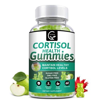 Sugar-free Cortisol Gummies, 9-in-1 Cortisol Supplement for Women with Magnesium, Ashwagandha, Rhodiola, Phosphatidylserine, L-Theanine, Black Pepper, Vitamin C B6 - Relaxation, Focus, Sleep Support