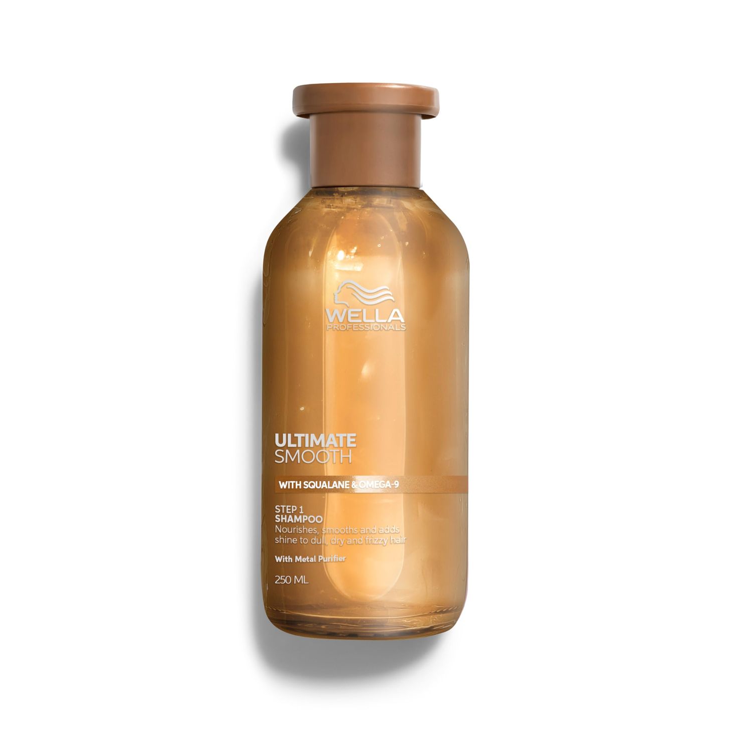 Wella Professionals ULTIMATE SMOOTH Shampoo for Dry, Dull Frizzy Hair With Squalane Omega 9 8.4 Fl Oz.
