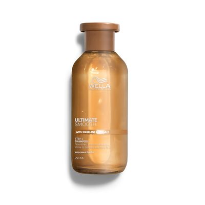 Wella Professionals ULTIMATE SMOOTH Shampoo for Dry, Dull Frizzy Hair With Squalane Omega 9 8.4 Fl Oz.