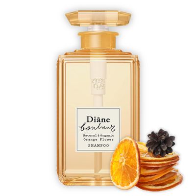 Diane Bonheur Natural Orange Flower Hydrating Hair Shampoo, Gentle Cleansing Hair Scalp for Men Women Soft Haircare, Japanese Clarifying Moisture Frizz Dry Hair Control, 16.9 Fl Oz500 mL