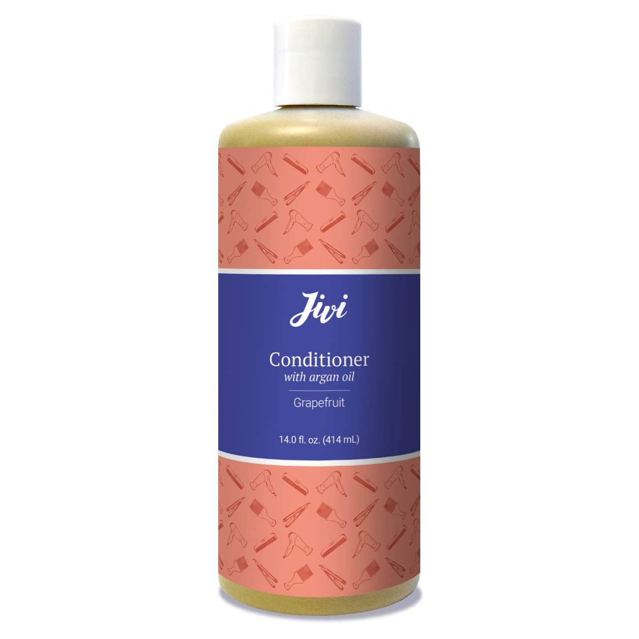 Jivi Conditioner With Argan Oil (Grapefruit) Makes Hair Softer, Shinier, More Manageable 100 Natural with Organic Ingredients Made for All Hair Types, Color Safe 14 fl. oz.