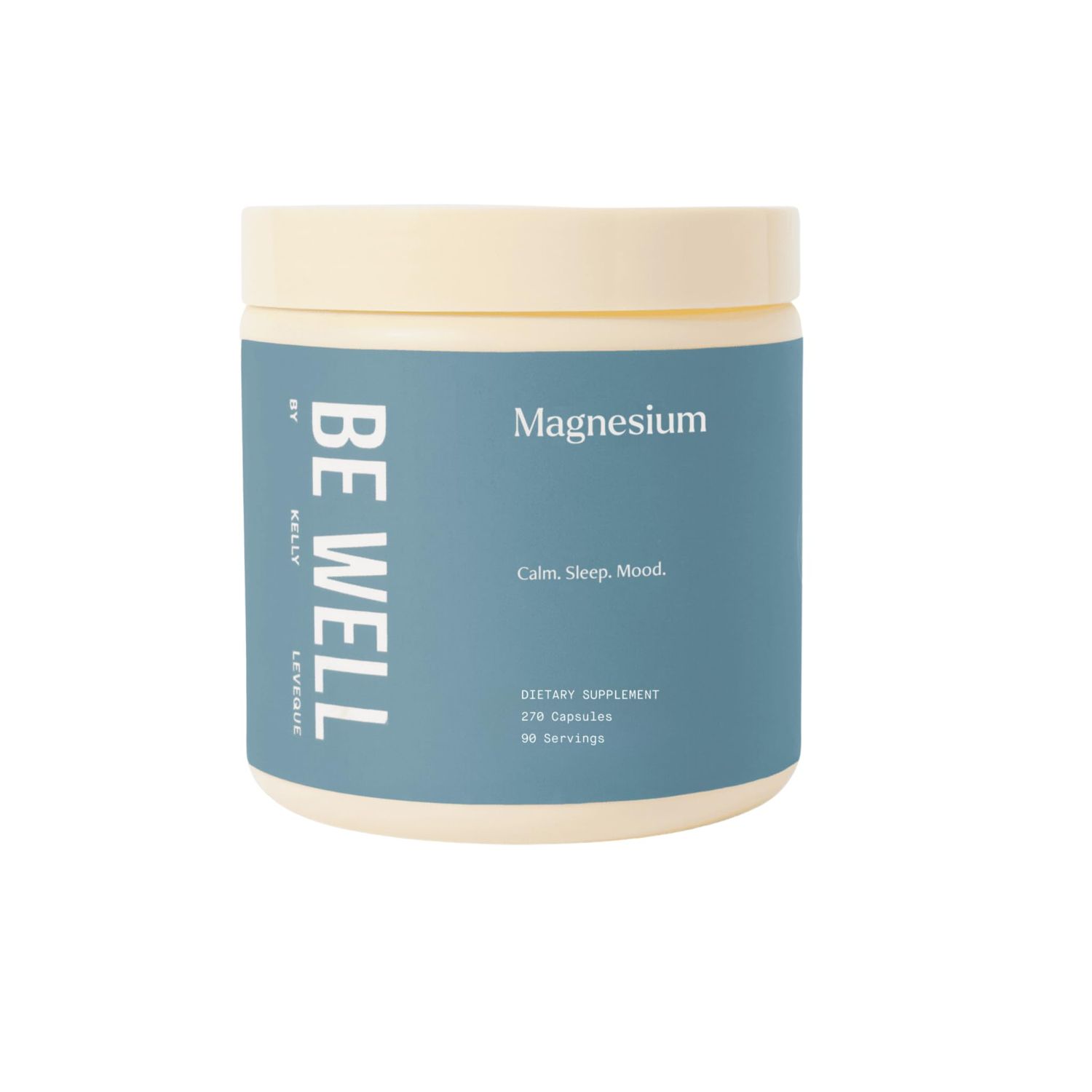 Be Well by Kelly Magnesium with GABA, L-theanine B6 (90 Servings, 270 Capsules)