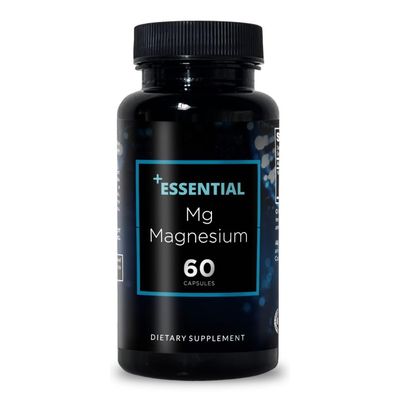 Essential Advanced - Magnesium bisglycinate, Two glycinate Molecules Linked, Better Absorption Capsules, Non-GMO
