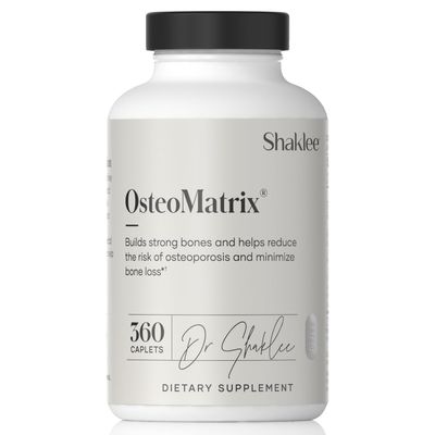 Shaklee OsteoMatrix - Build Maintain Strong Bones - 100 DV Calcium Magnesium - Vitamins D K - Zinc, Manganese - Clinically Tested for Absorption - 360 Caplets