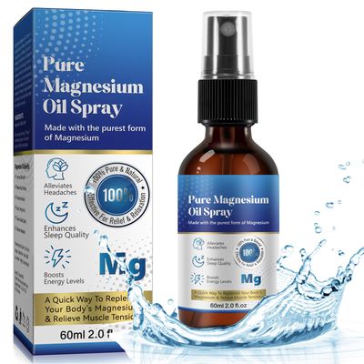 Generic Pure Magnesium Oil Spray, Magnesium Chloride Oil Spray, Magnesium Spray for Feet, Magical Magnesium Body Spray 2.02 fl.oz