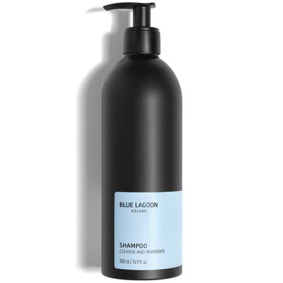 Blue Lagoon Skincare Shampoo - Mineral Rich Hydrating Shampoo - Cleanses Rehydrates Hair - Long Lasting Hydration - Natural Shine - Removes Sebum - 500ML
