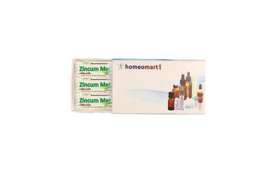 Homeomart.com Zincum Metallicum Homeopathy Pellets (Pills) in 1M Potency, Pack of 3