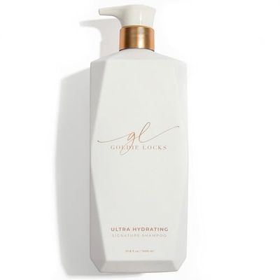 Goldie Locks Ultra Hydrating Signature Shampoo, Safe for Hair Extensions Colored Hair, Maintains Texture Shine, Encourages Healthy Hair Growth, Protein-Free, Sulfate-Free, Moisturizing, 33.8 Fl Oz
