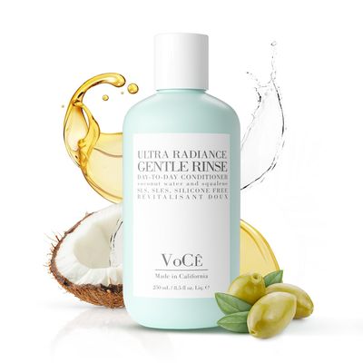 VoC Haircare Gentle Rinse Vegan Cruelty-Free Conditioner Clean Haircare, Color Safe, Paraben and Sulfate Free, Ultra Radiance, Hydrating, Shine Enhancing (8.5 oz 250 ml)