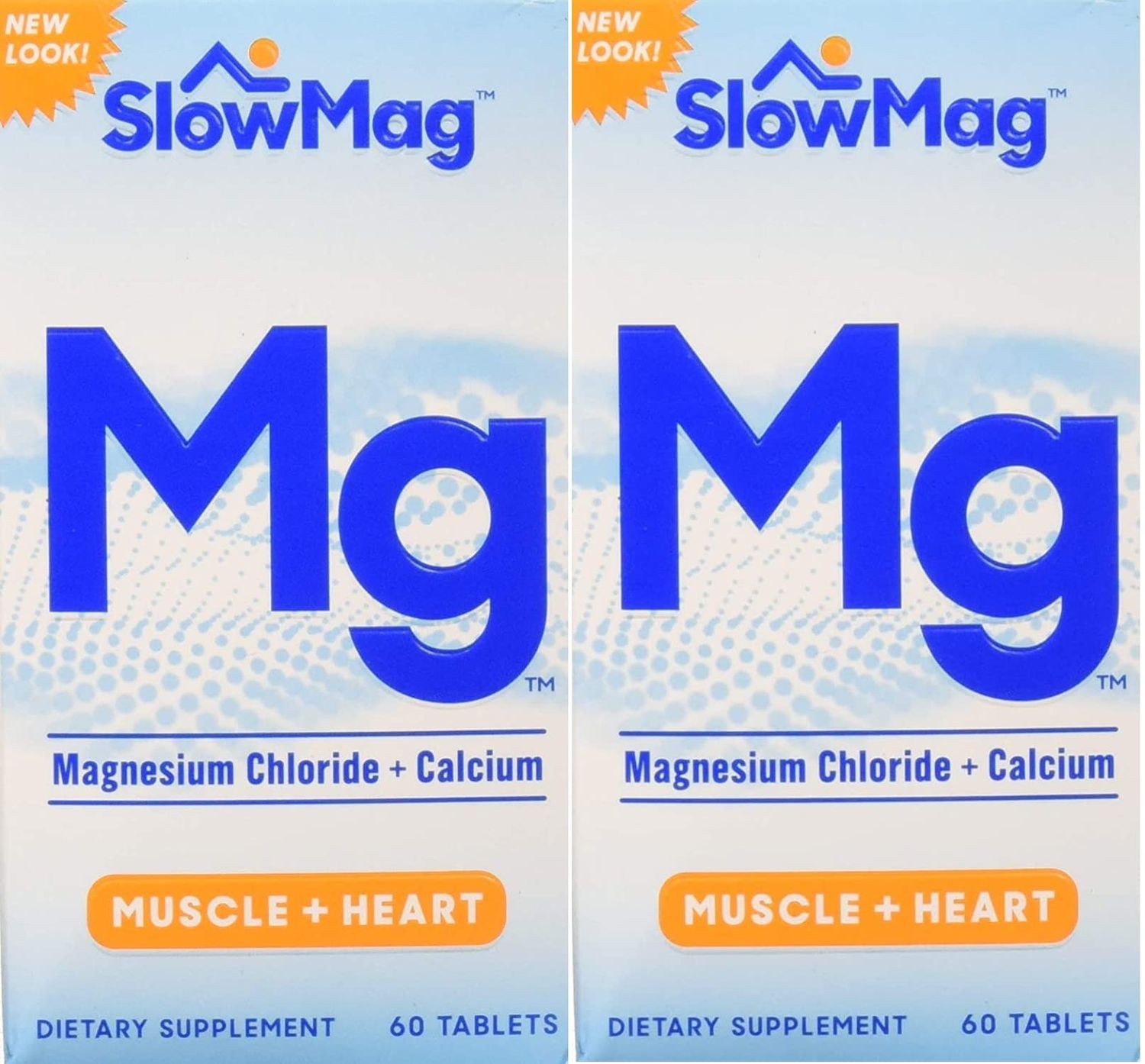 Slow-Mag Slow-Mag Magnesium Chloride with Calcium, Packaging May Vary, 60 Count (Pack of 2)