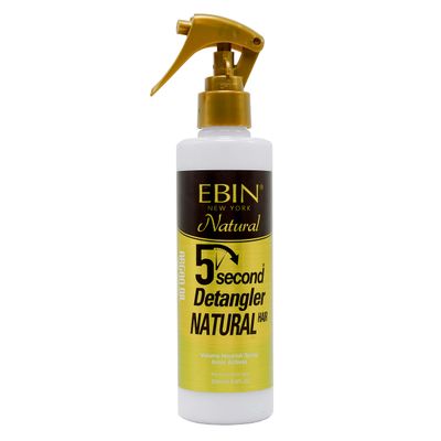 5 Second Detangler - infused with Moroccan Argan Oil Instant moisture Lightweight conditioning Softening and smoothing Natural curls, coils and waves Natural Hair 8.5 oz 250ml