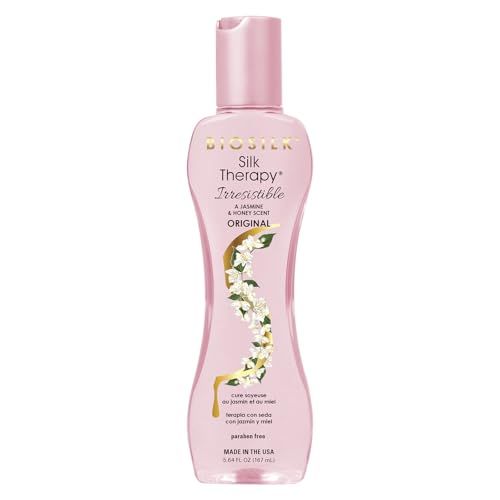 BioSilk Irresistible Collection Silk Therapy Leave-in Treatment, For All Hair Types, Jasmine Honey Scent, Sulfate, Paraben, Cruelty-Free, 5.64 Oz