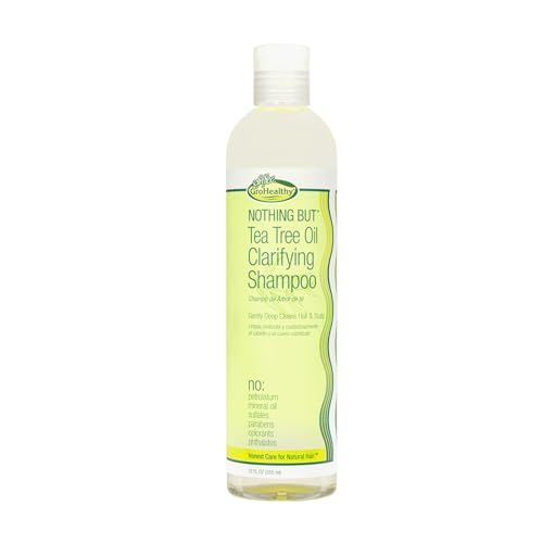 NOTHING BUT Tea Tree Oil Clarifying Shampoo - Hair and Scalp Deep Cleansing - Sulfate and Paraben Free - 12oz - Single