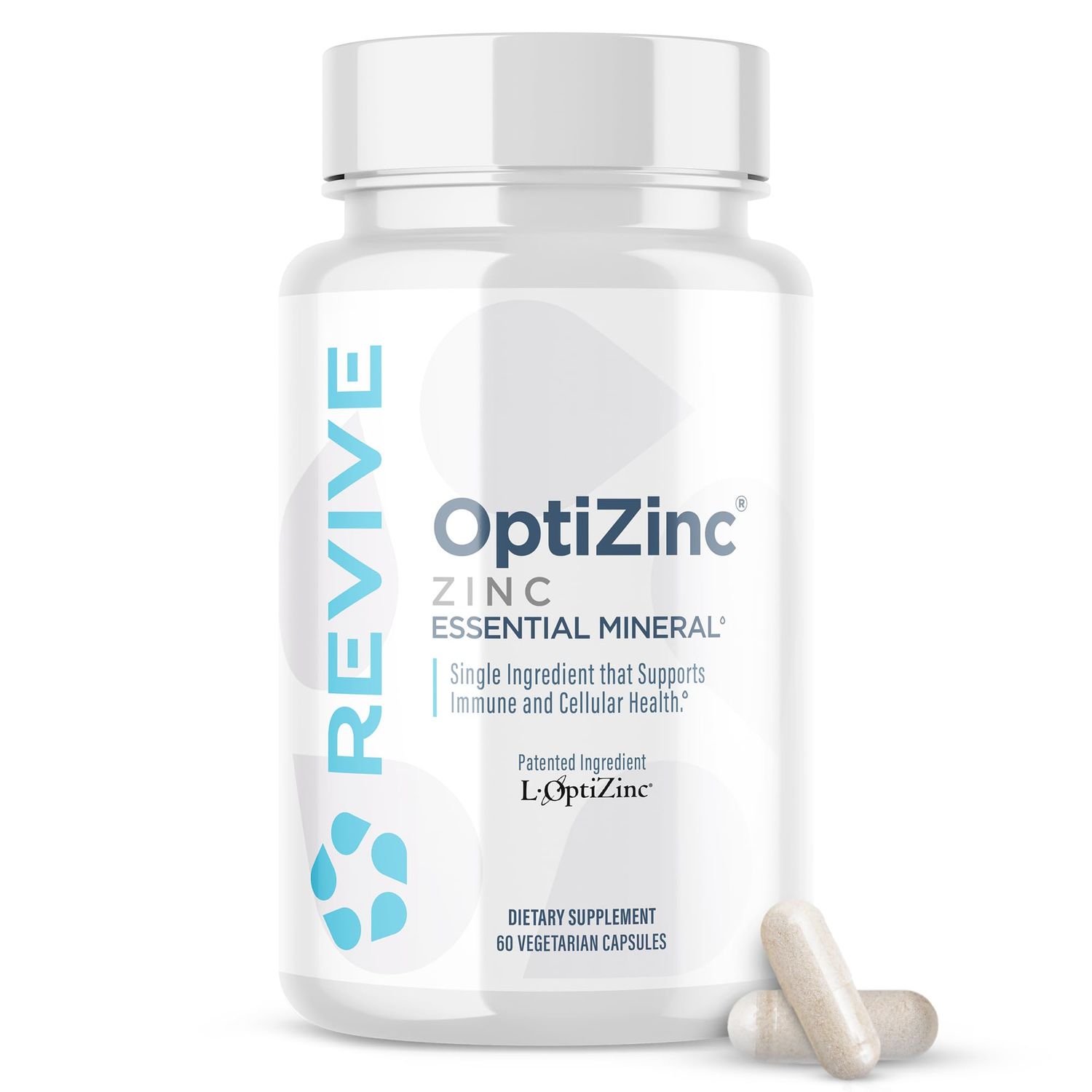 Revive MD Zinc Supplement, Immune Support, Antioxidant, Healthy Growth and Development, 60 Capsules