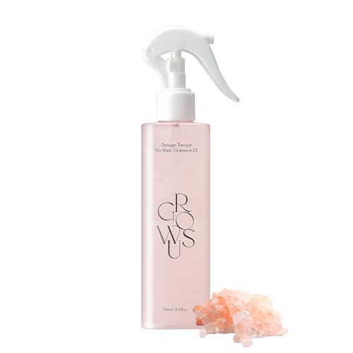 GROWUS Damage Therapy No-Wash Treatment EX - Concentrated High Shine, Heat Protectant, Moisturizing, Cuticle Repair, Free from Paraben and Surfate, Leave-In Type for Damaged Hair (8.45 Fl Oz 250ml)