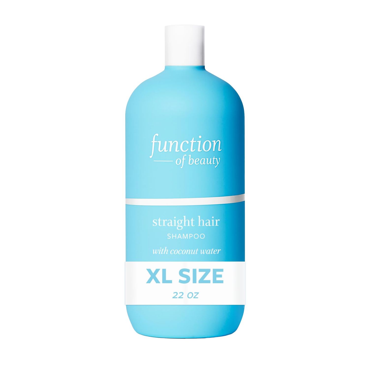 Function of Beauty Straight Hair Shampoo, 22 oz - Formulated with Coconut Water to Hydrate Moisturize, Sulfate Free, Customizable Haircare