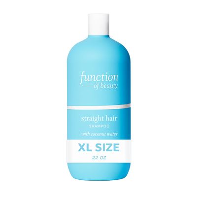 Function of Beauty Straight Hair Shampoo, 22 oz - Formulated with Coconut Water to Hydrate Moisturize, Sulfate Free, Customizable Haircare