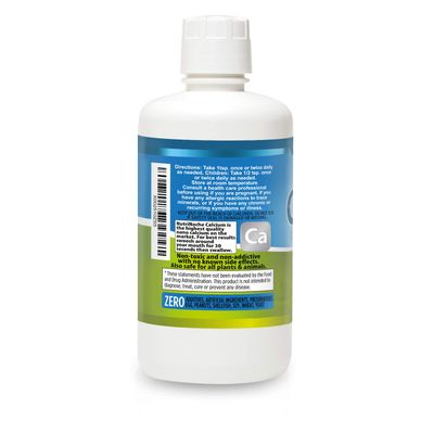 NutriNoche Liquid Calcium Supplement - 99.99 Ultra Pure Crystalline Nano Calcium for Women, Men Children - Calcium Citrate Alternative - Absorbed at a Cellular Level Sublingually - 30 ppm