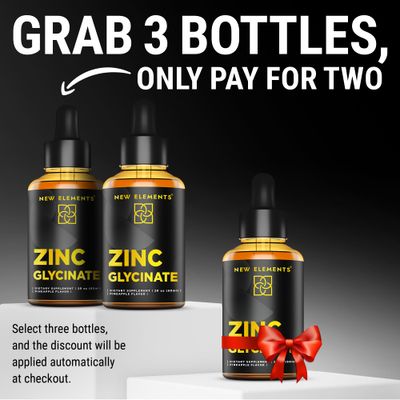 Zinc Supplements 50mg Liquid Zinc Supplement Zinc Glycinate Drops for Adults Supports Immune Health Metabolism Skin Care Supplement Non-GMO Vegan Gluten-Free