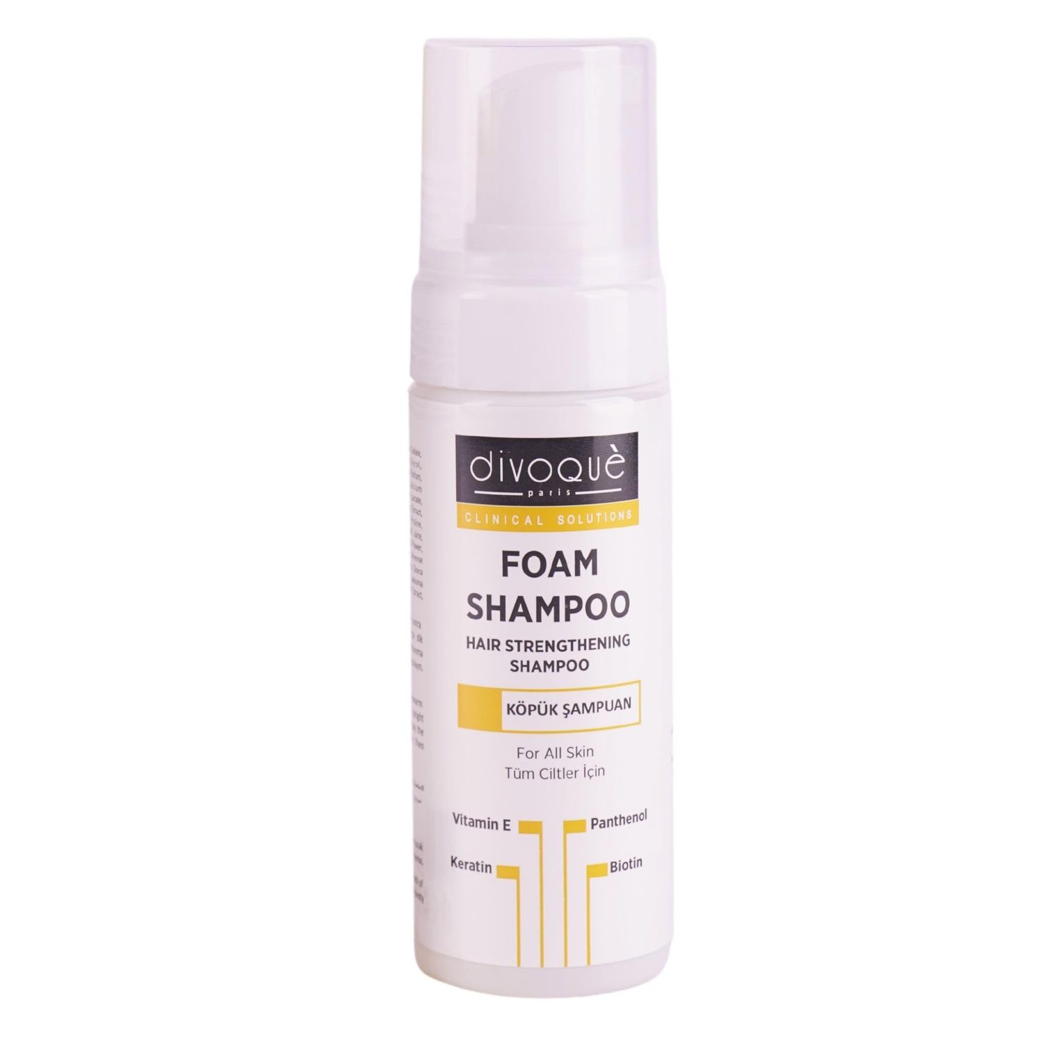 Divoqu Scalp Treatment Foam Shampoo, Hair Growth, 5.07 fl. oz. Deep Moisturizing, Strengthens Fine Hair with Biotin and Panthenol, Scalp Therapy, 1 Pack