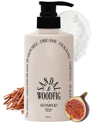 ODID Milk Protein Intensive Korean Shampoo - Volumizing and Hair Loss Relief Perfume Shampoo for Damaged Hair - Cozy Wood Fig Scent - pH5.5 Scalp Purifying, 16.9 fl.oz.
