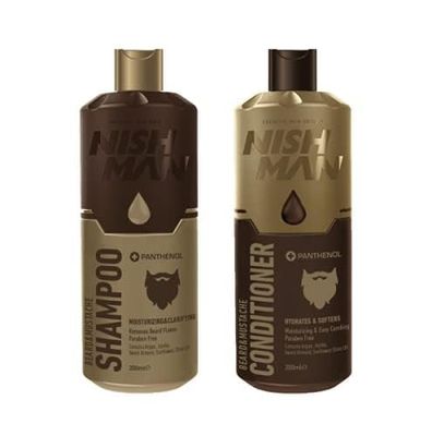 nishman Beard Mustache Care Series (Beard and Mustache Shampoo, 200ml)