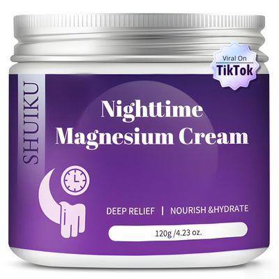 Magnesium Lotion for Sleep Calm, Topical Magnesium Cream for Relaxation, Nightly Calm, Better Sleep, and for Leg Cramps Pain