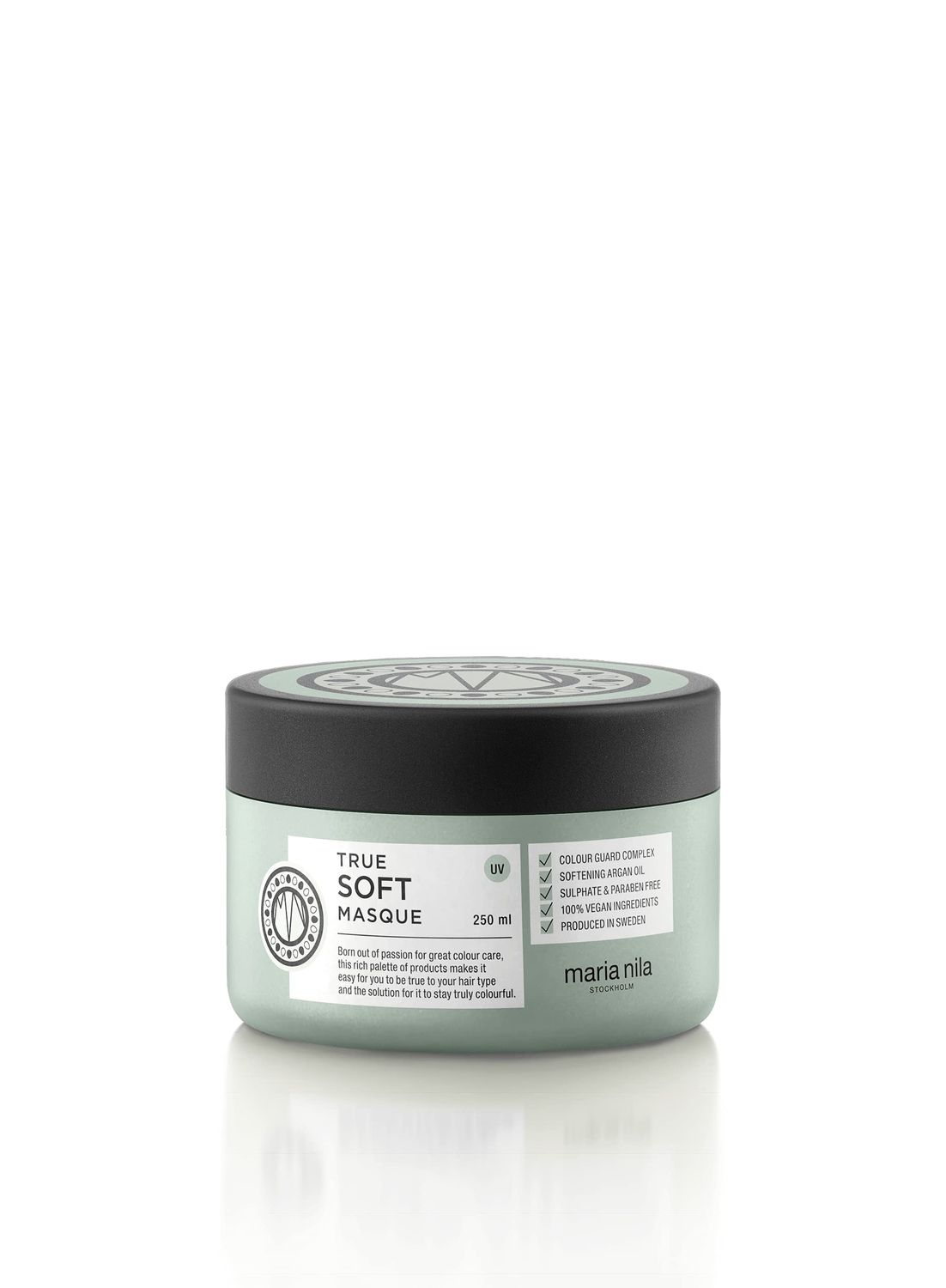 Maria Nila True Soft, Hair Mask 8.5 Fl Oz, For Dry Hair, Argan Oil Remoisturises Reduces Frizz, 100 Vegan SulfateParaben free