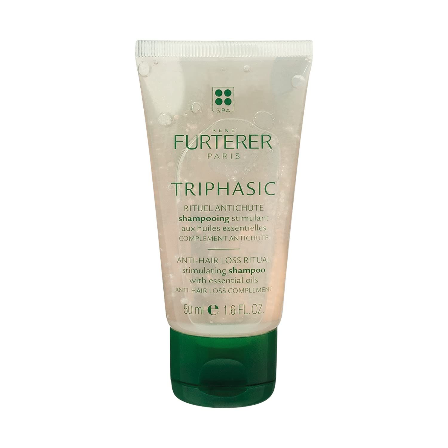 Rene Furterer TRIPHASIC Strengthening Shampoo, Thinning Hair, Scalp Microcirculation, Men Women, Travel Size 1.6 oz.