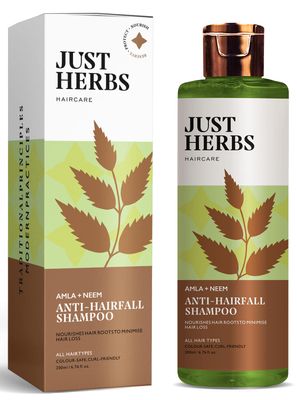 Just Herbs 8 In 1 Root Nourishing Amla Neem Shampoo (200 ml)