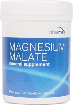 Pharmax Magnesium Malate Supports Optimal Muscle, Tissue, Bone, and Tooth Health 120 Capsules