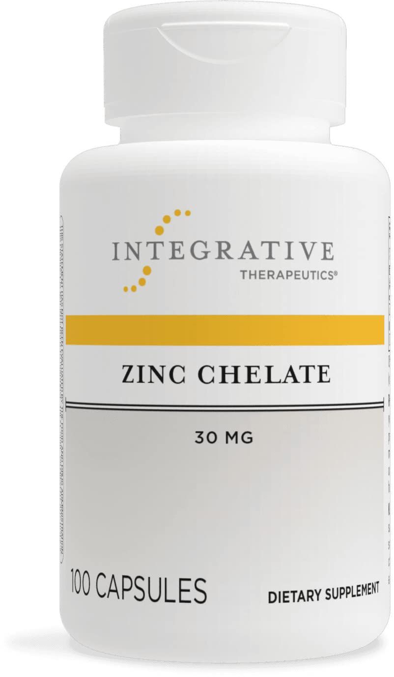 Integrative Therapeutics - Zinc Chelate Zinc Supplement, Immune Support, High Absorption, 100 Capsules