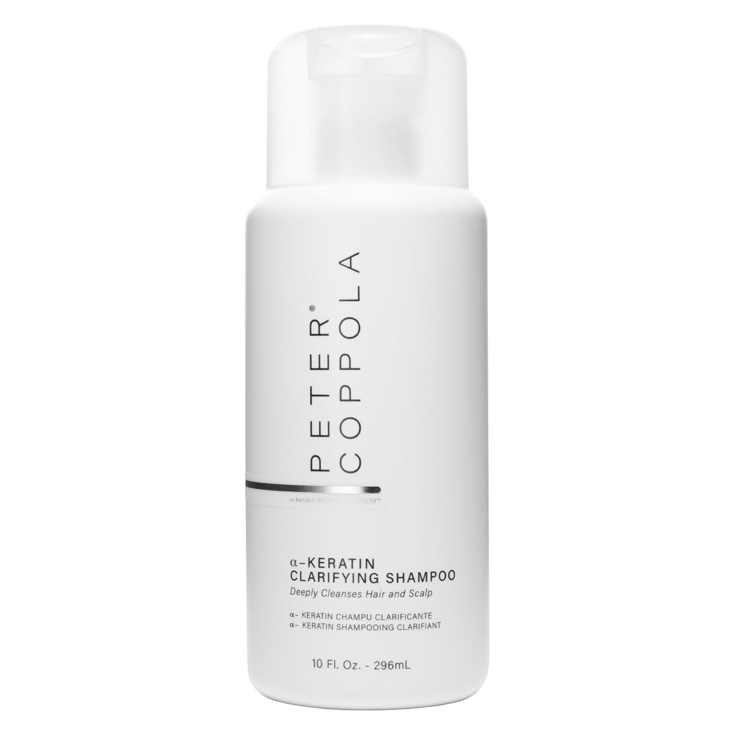 PETER COPPOLA a-Keratin Clarifying Shampoo - Gentle And Deep Cleansing Sulfate Free Shampoo Removes Build Up, Oils, And Excess Product From Hair And Scalp - Reduces Oily Hair (10 Fl Oz)