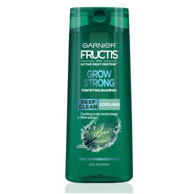 Garnier Hair Care Fructis Deep Clean Grow Strong Cooling Shampoo for Men for Invigorated Hair, 22 Fl Oz