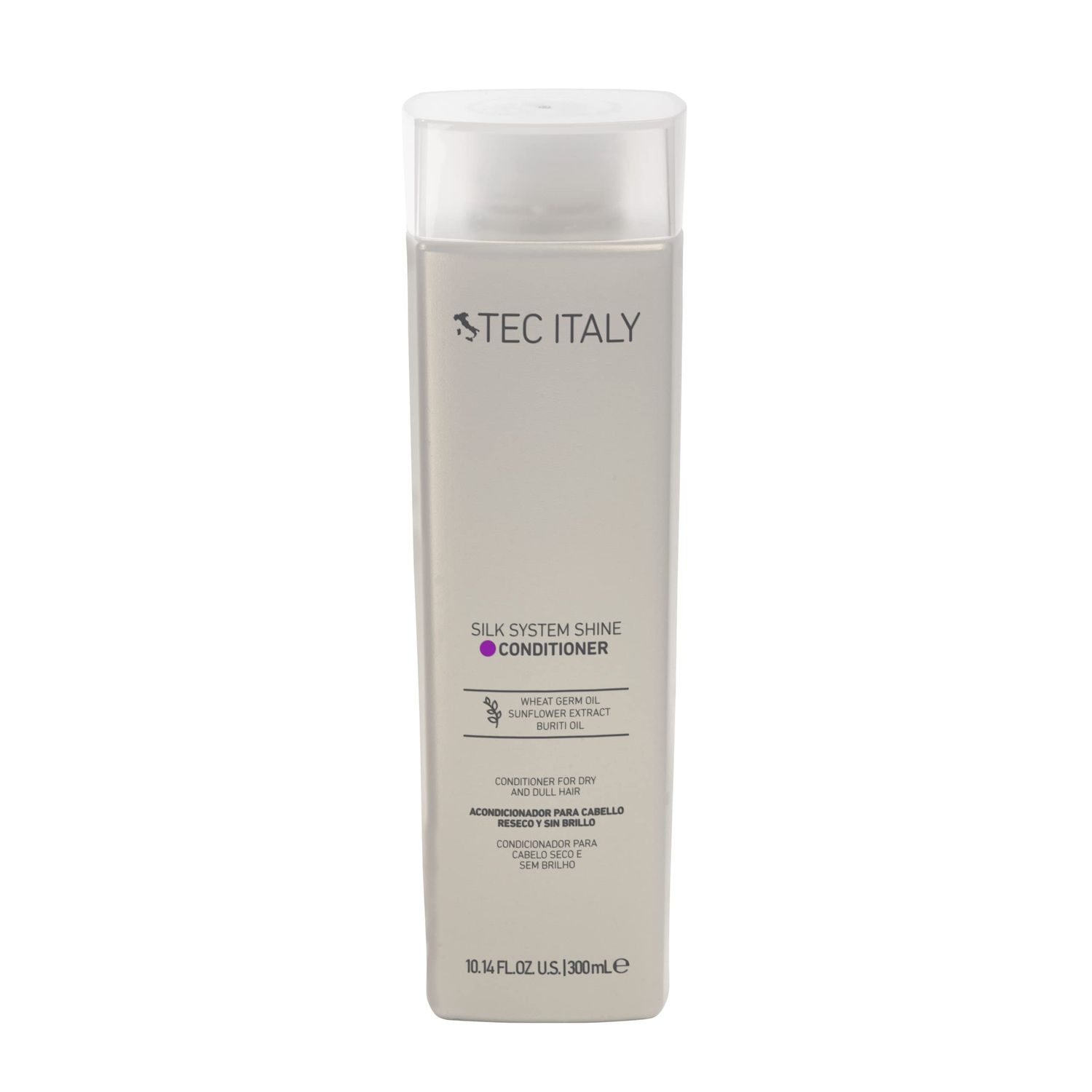 Silk System Shine Conditioner Tec Italy For Unisex 10.1 Ounce Leaving Hair Glossy Hydrated Silky