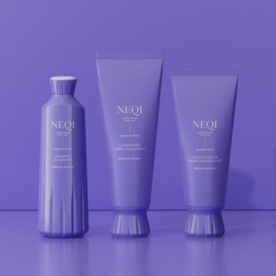 neqi - MOISTURE MYSTERY Leave-In Cream 200ml - Moisturizing Hair Care with Heat Protection, Anti-Frizz, Vegan, Sulfate-Free, For All Hair Types, Professional Performance