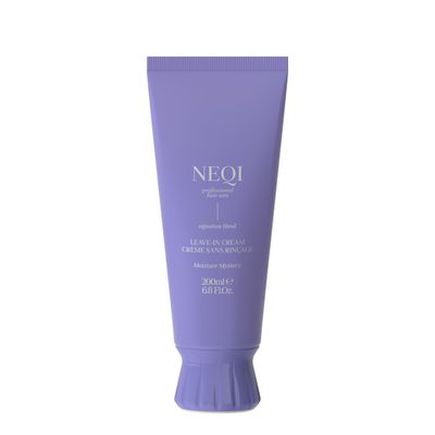 neqi - MOISTURE MYSTERY Leave-In Cream 200ml - Moisturizing Hair Care with Heat Protection, Anti-Frizz, Vegan, Sulfate-Free, For All Hair Types, Professional Performance