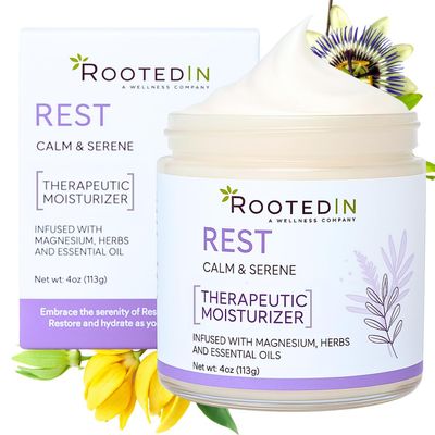 Rest Magnesium Cream for Sleep, Body Butter with Lavender, Passion Flower Chamomile Essential Oil - 11,000mg Pure Magnesium for Restful Legs Relaxation - Perfect Self-Care Gift for Adults Kids