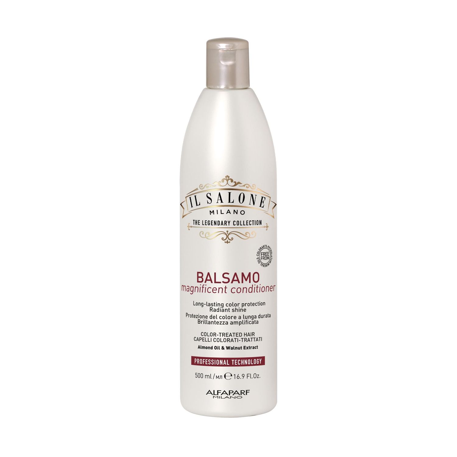 Il Salone Milano Professional Magnificent Hair Conditioner - Color Safe Conditioner to Brighten Enhance Highlights - Protects and Prolongs Color - Salon-Quality Hair Care (16.9 oz 500 ml)