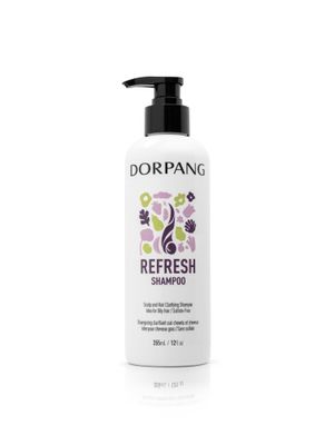 DORPANG Refresh Shampoo - Reduces Oil and Dandruff, Boost Looking-Hair Volume, Paraben, Silicone and Sulfate Free - 12 fl oz