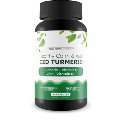 Healthy Calm Well CDZ Gummies Capsules - Our Best CDZ Supplement Vitamin C D and Zinc - Turmeric Vitamin C D Zinc Magnesium - Our Best Calmwell Cdc Gummies Capsules Zinc Vitamin C Vitamin D Turmeric