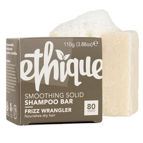 Ethique Frizz Wrangler - Smoothing Solid Shampoo Bar for Dry Damaged Hair - Vegan, Eco-Friendly, Plastic-Free, Cruelty-Free, 3.88 oz(Pack of 1)