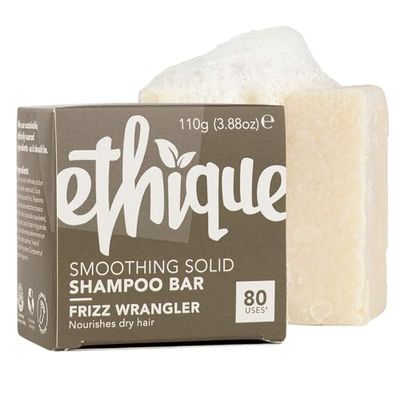 Ethique Frizz Wrangler - Smoothing Solid Shampoo Bar for Dry Damaged Hair - Vegan, Eco-Friendly, Plastic-Free, Cruelty-Free, 3.88 oz(Pack of 1)