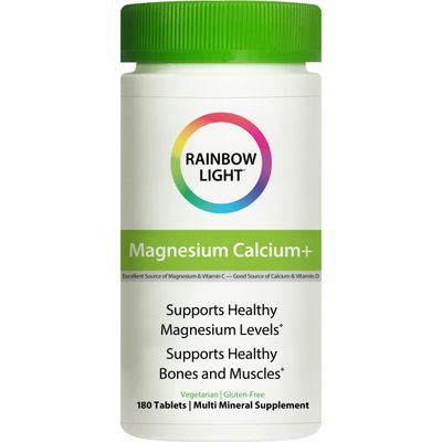 Rainbow Light Magnesium Calcium Food Based Tablets 180 tablets
