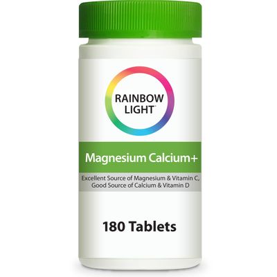 Rainbow Light Magnesium Calcium Food Based Tablets 180 tablets